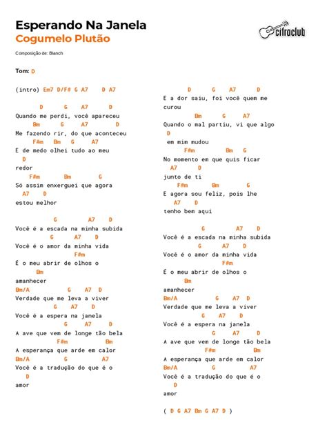 você é a escada da minha subida cifra|Cifra de Esperando Na Janela (Cogumelo Plutão) para Ukulele.